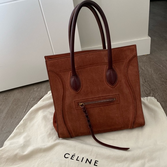 Celine cowhide suede leather bag👜🔥 - Picture 2 of 7